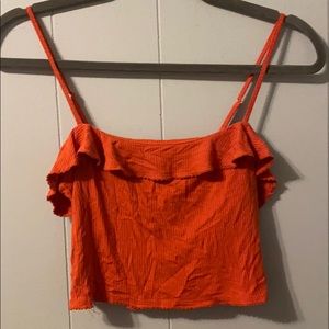 Forever 21 - Orange Crop Top - Size Medium